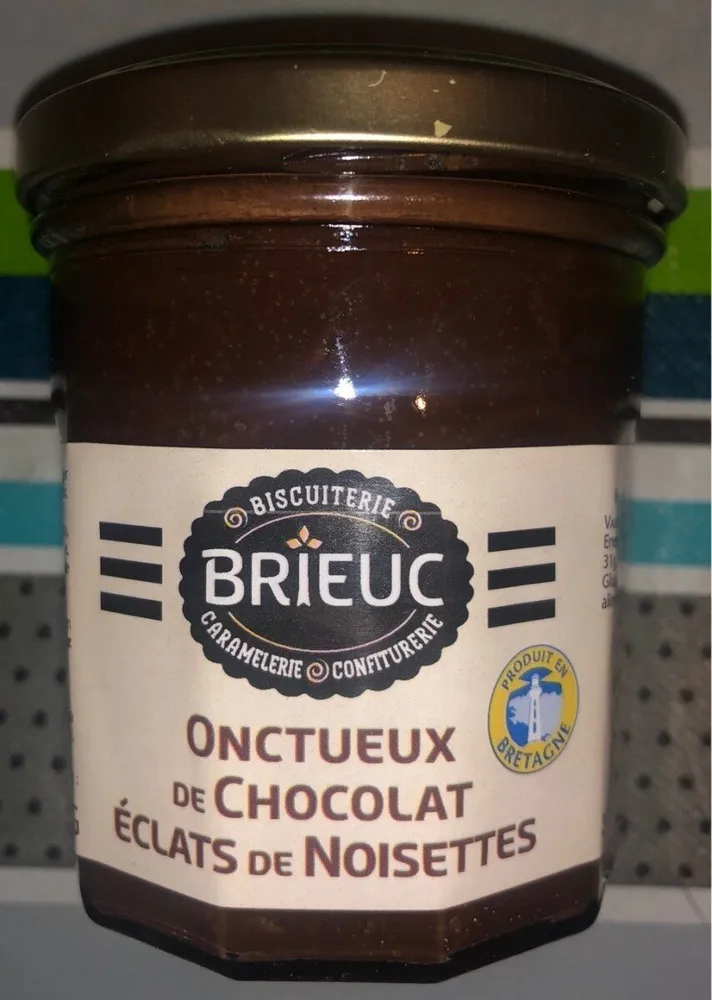 Oncteux de chocolat éclat de noisettes