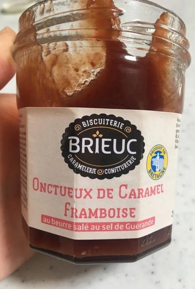 Onctueux de caramel framboise