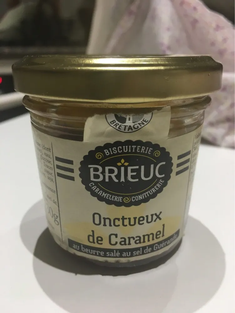Biscuiterie Brieuc Onctueux de caramel au beurre salé au sel de Guérande le pot de 130 g
