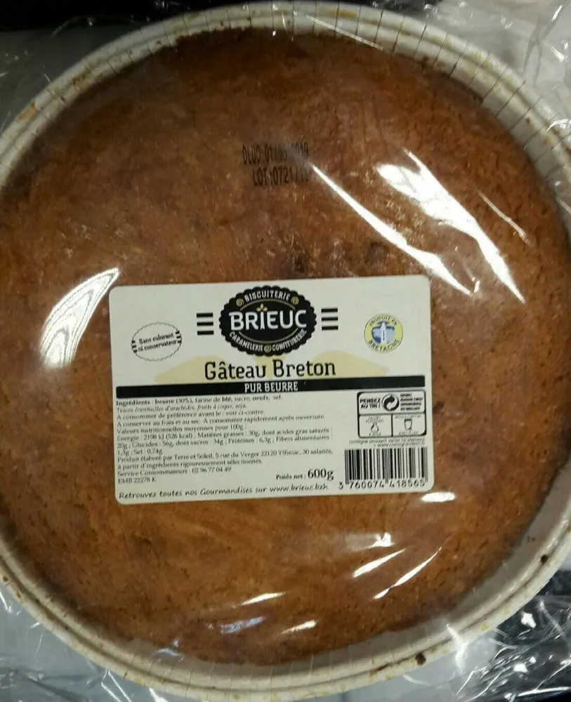 Gâteau breton framboise
