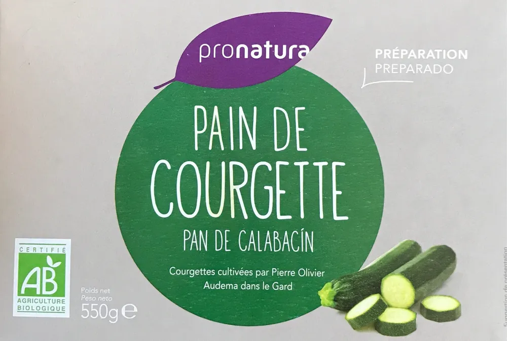 Pain de courgette