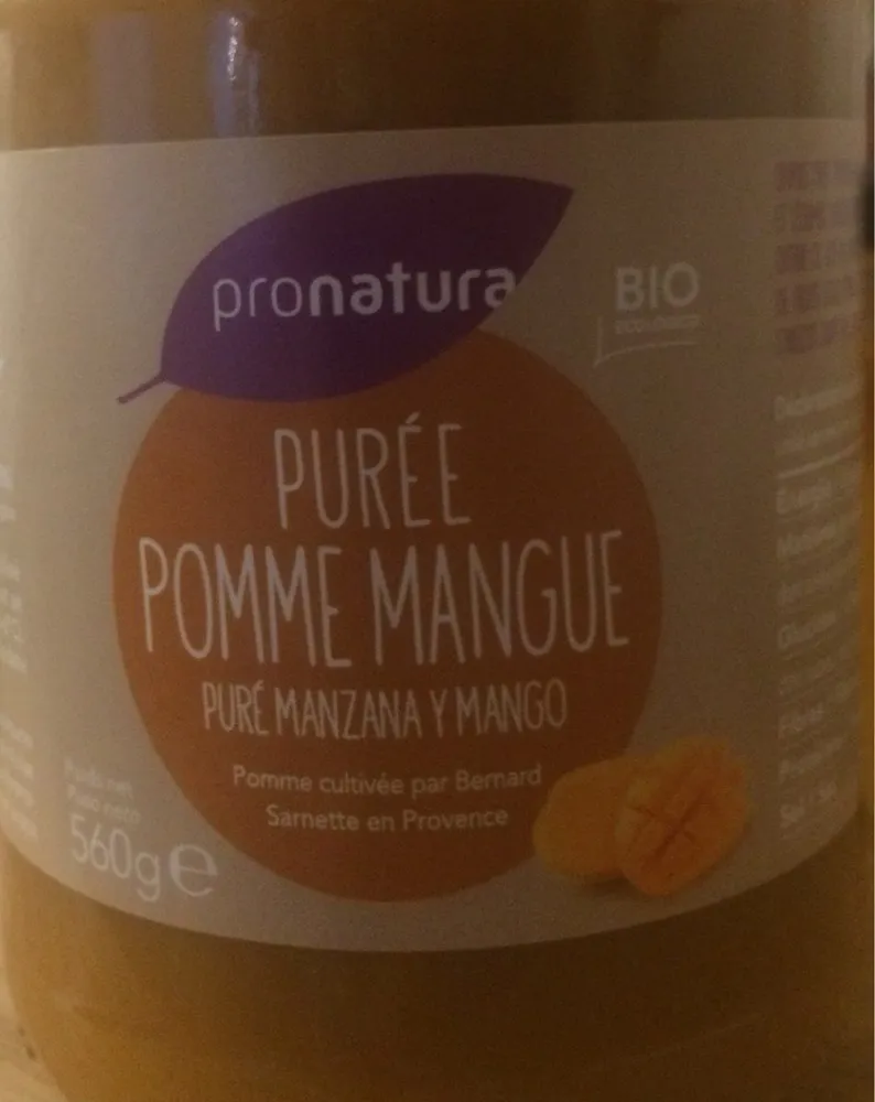 Purée pomme mangue