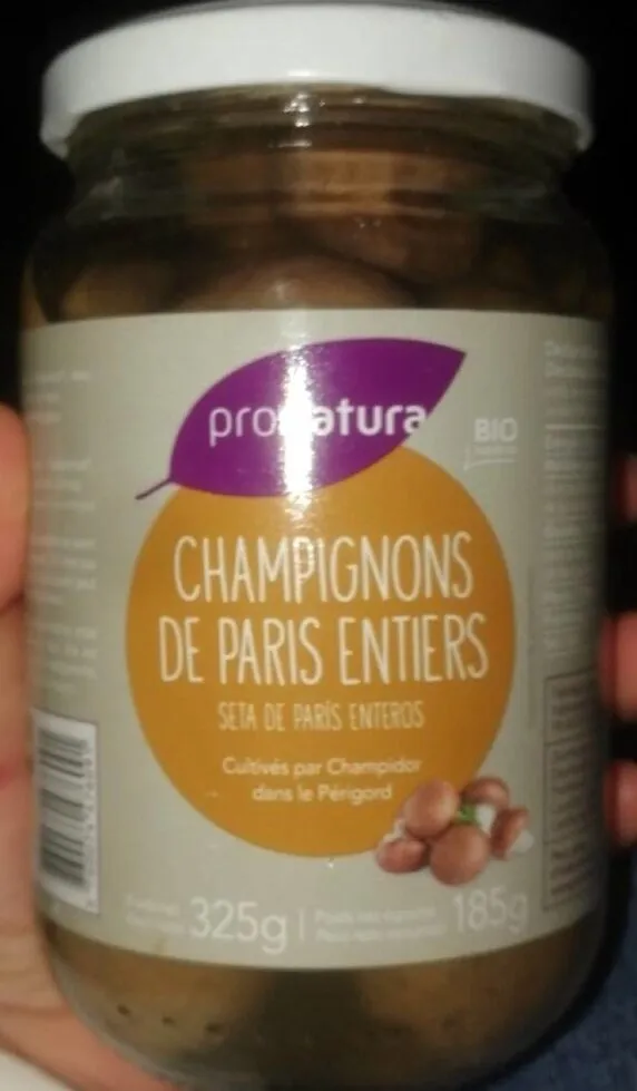 Champignons de Paris entiers