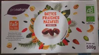 Dattes fraîches mazafati d'Iran