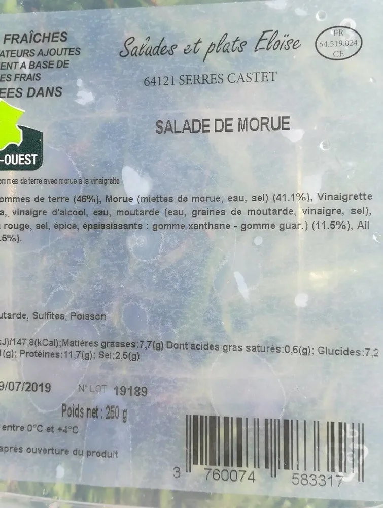 Salade de morue