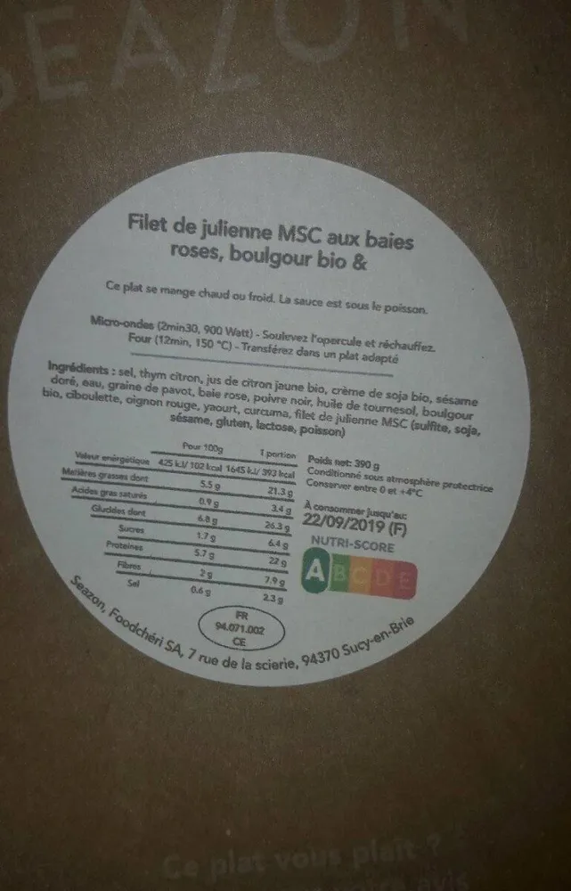 filet de julienne