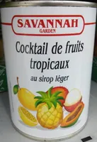 Cocktail de fruits tropicaux au sirop léger