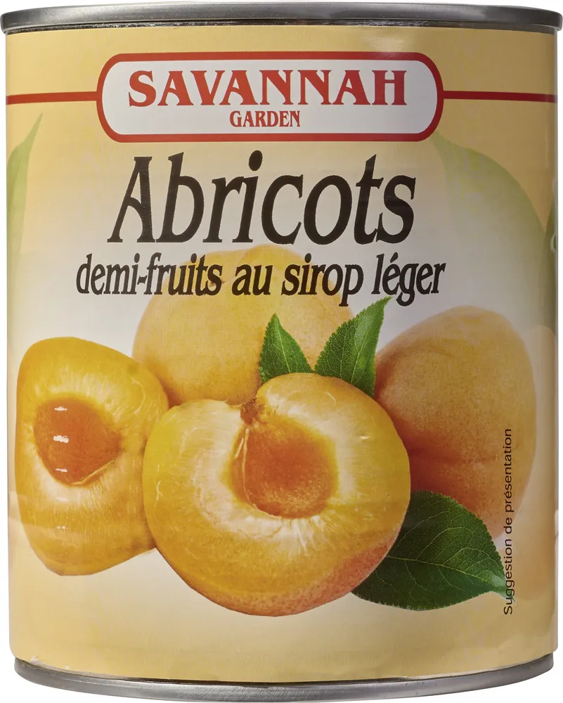 Abricots semi-fruits au sirop léger