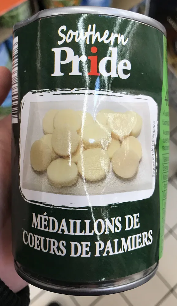 Médaillon de coeurs de palmiers