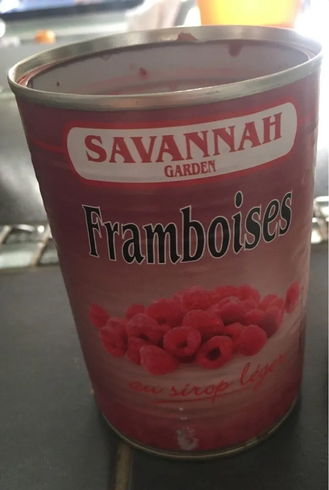 Framboise au sirop leger