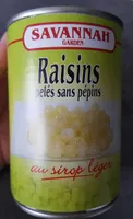 Raisins peles sans pepin