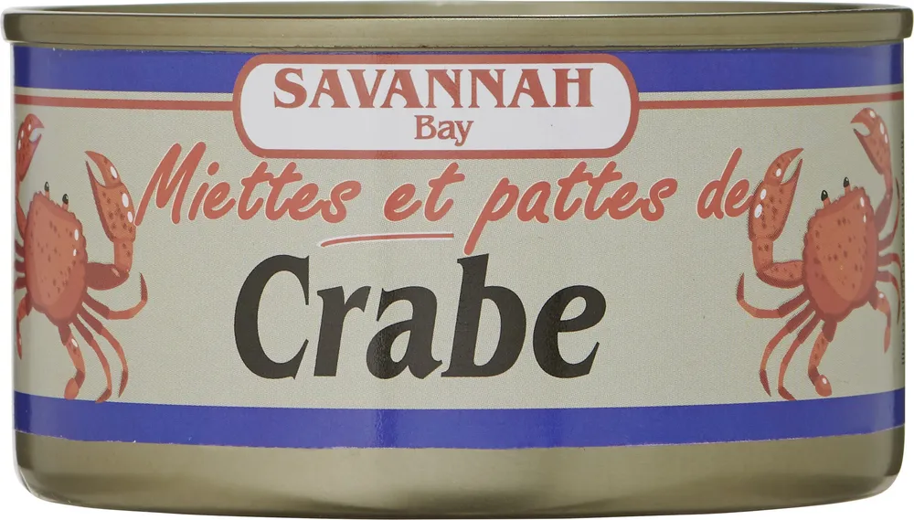 Boite de miettes et pattes de crabe Savannah bay