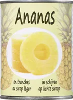 Ananas en tranches au sirop léger