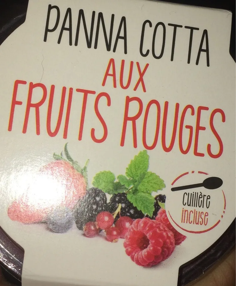 Panna cotta aux fruits rouges