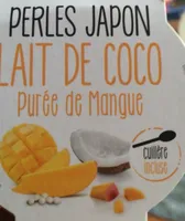 Perles du Japon lait de coco et purée de mangue