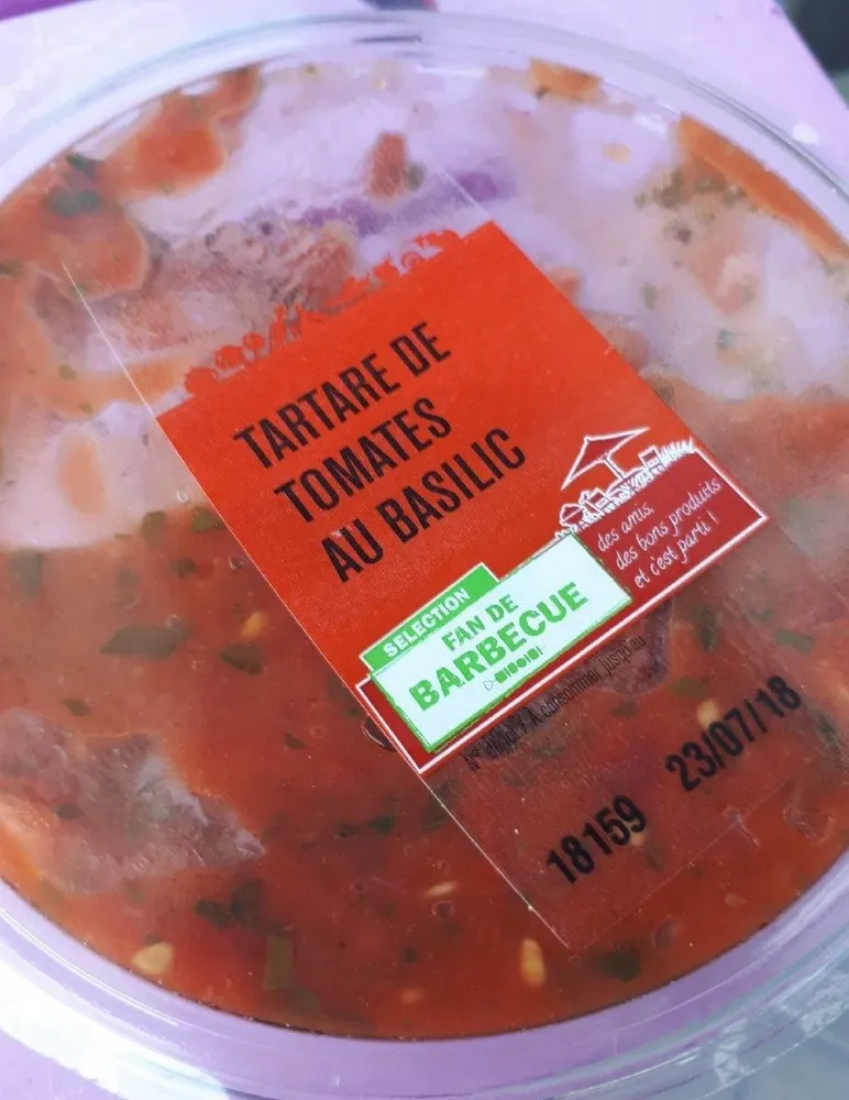 Tartare de tomates au basilic