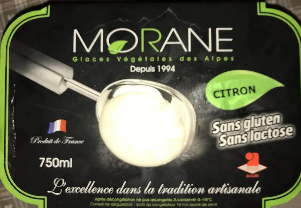 Glace au citron végétale des Alpes