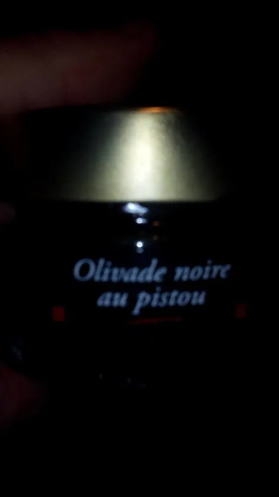 Olivade noire au pistou