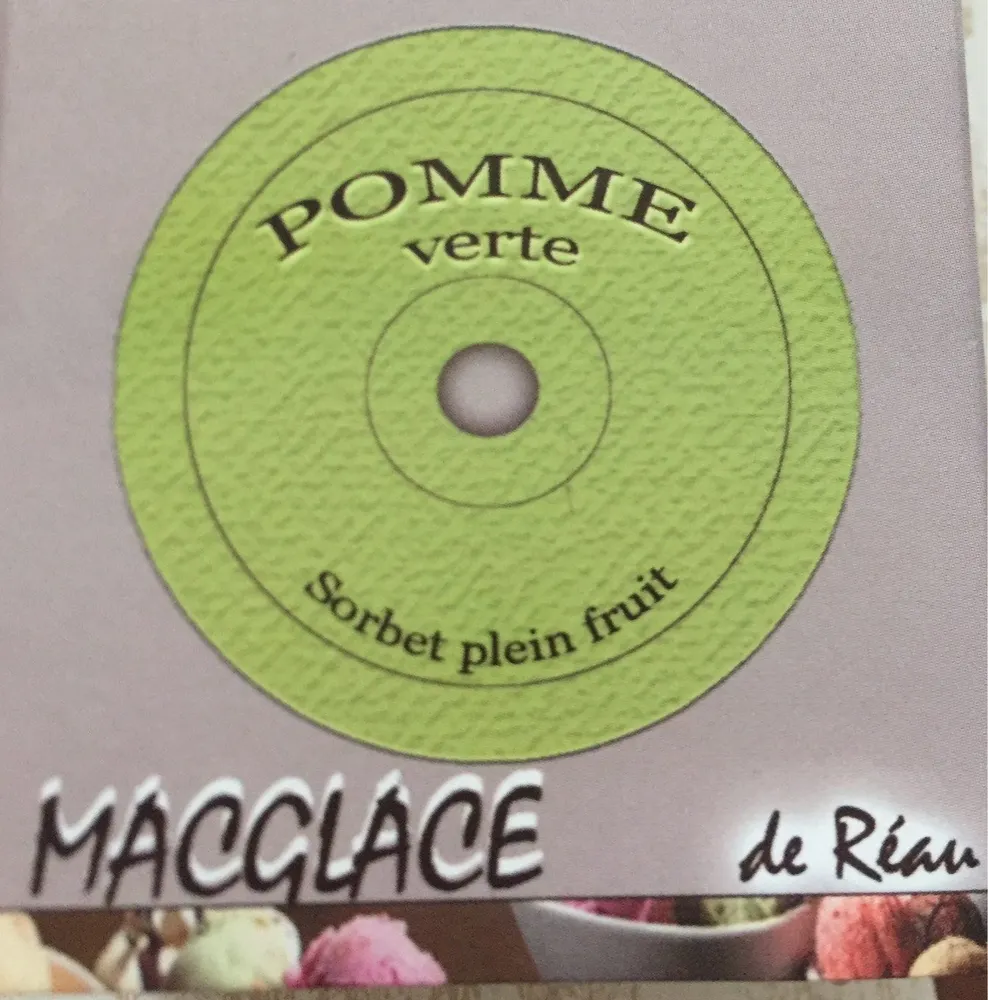 Mac glace pomme verte