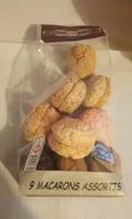 9 macarons assortis