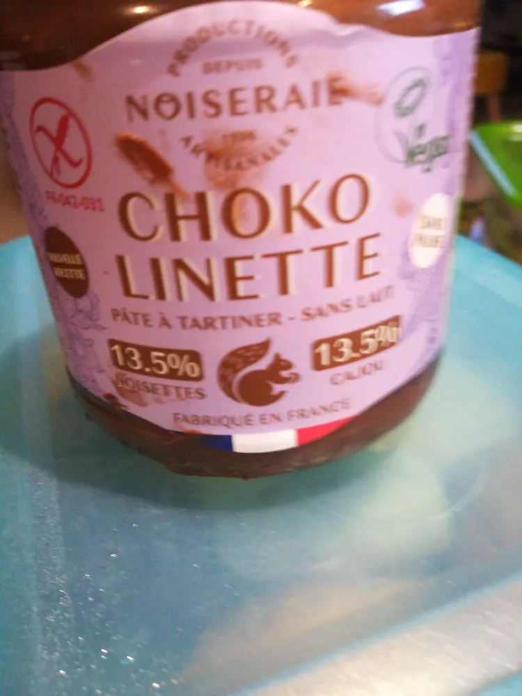 Pâte à tartiner sans lait Chocolinette