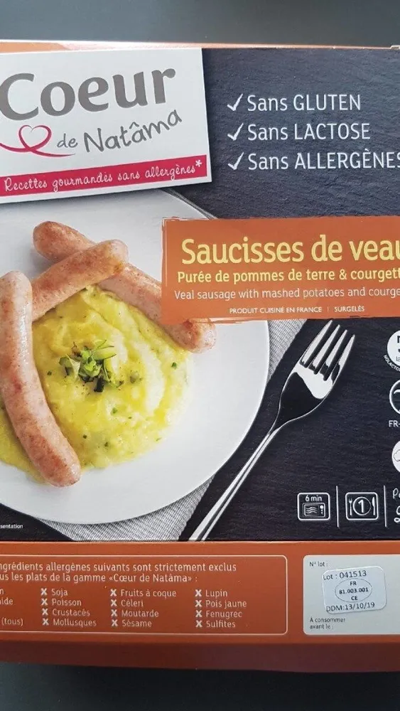 Coeur de Natâma Saucisses de veau