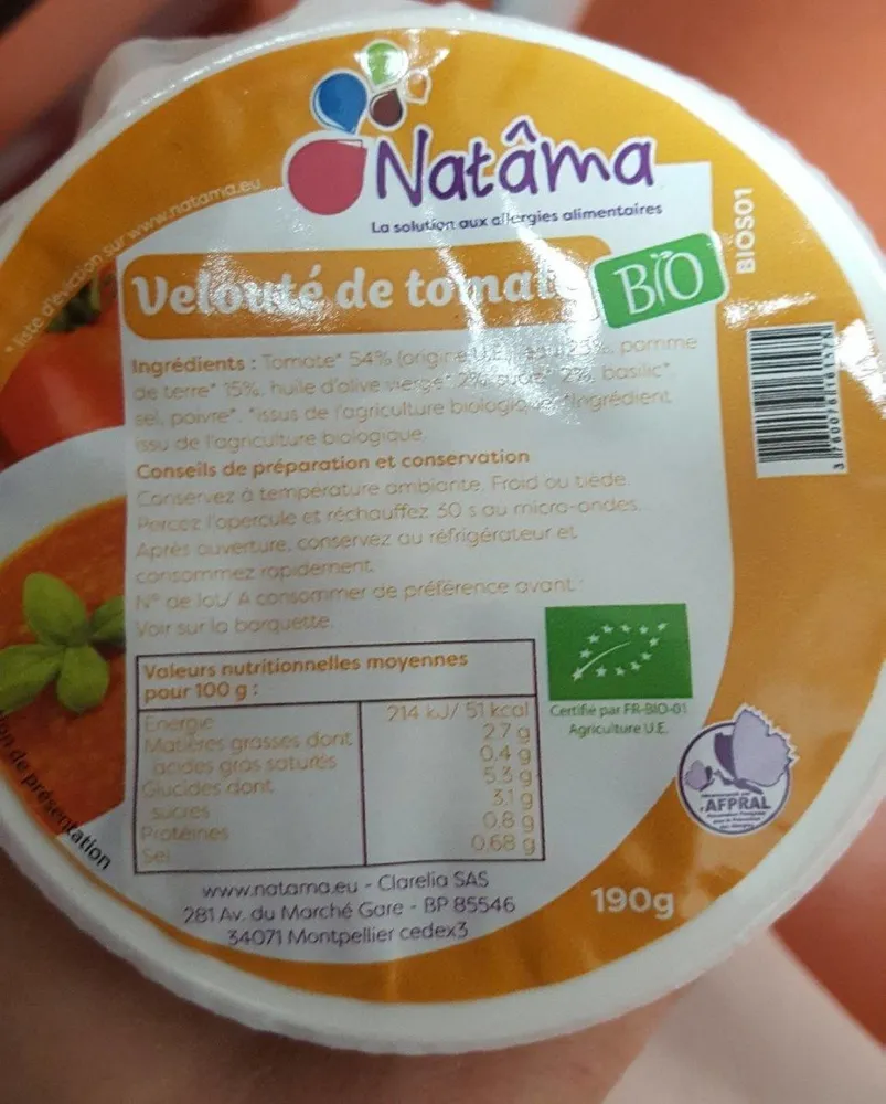 Velouté de tomate