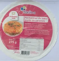 Parmentier de boeuf purée de carottes