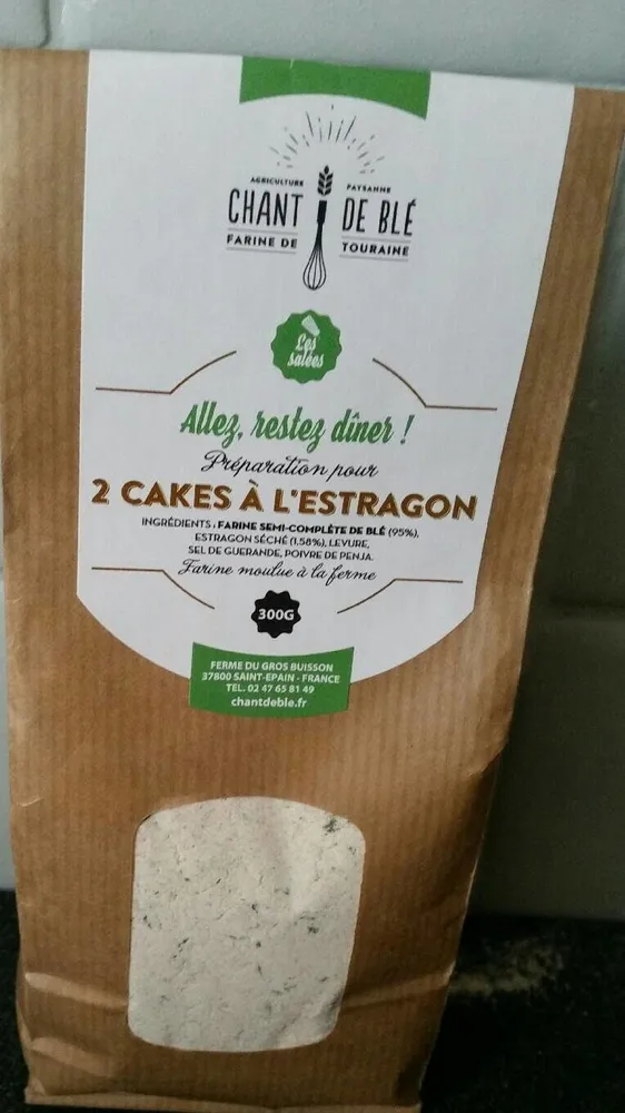 Préparation pour 2 cakes à l'estragon