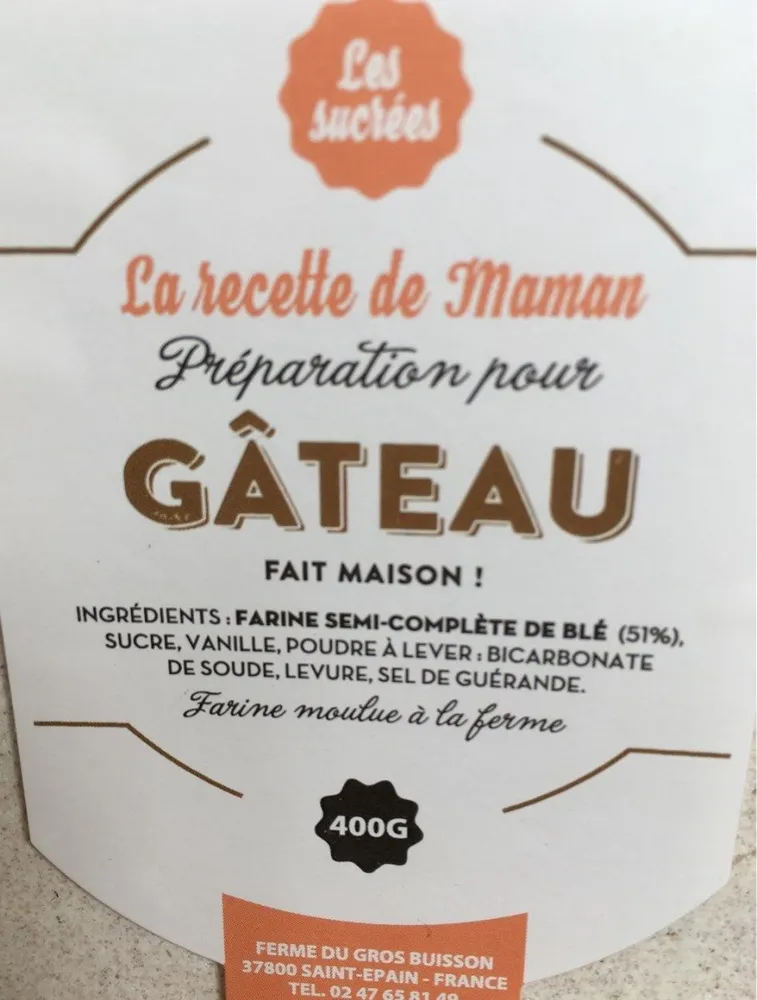 Gateau "La recette de maman"