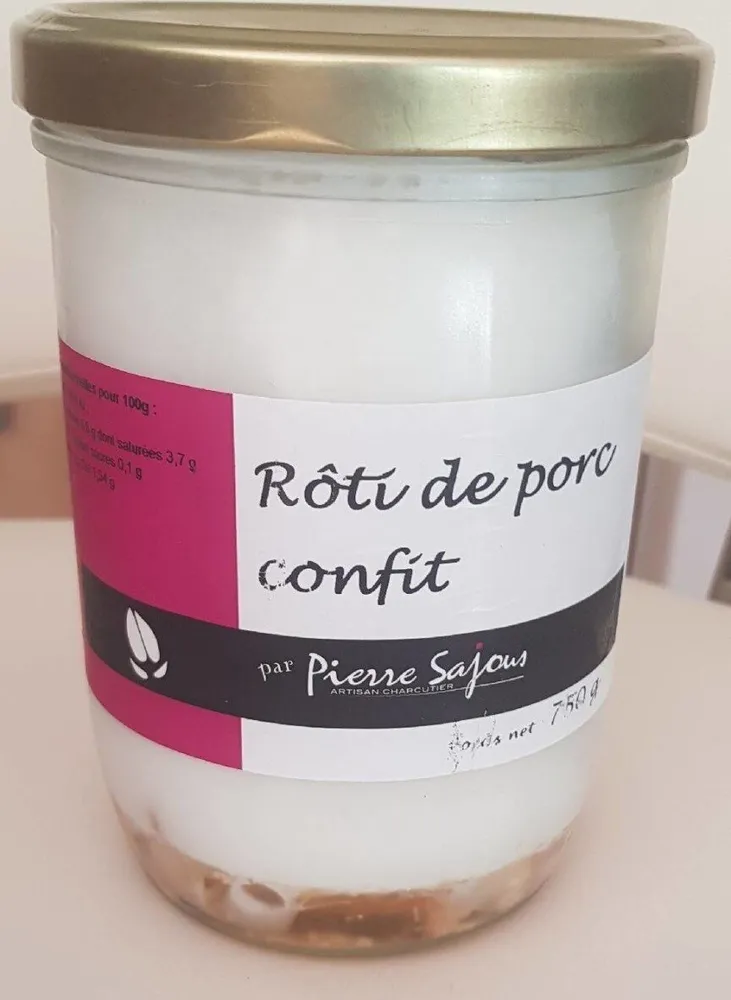 Rôti de confit de porc