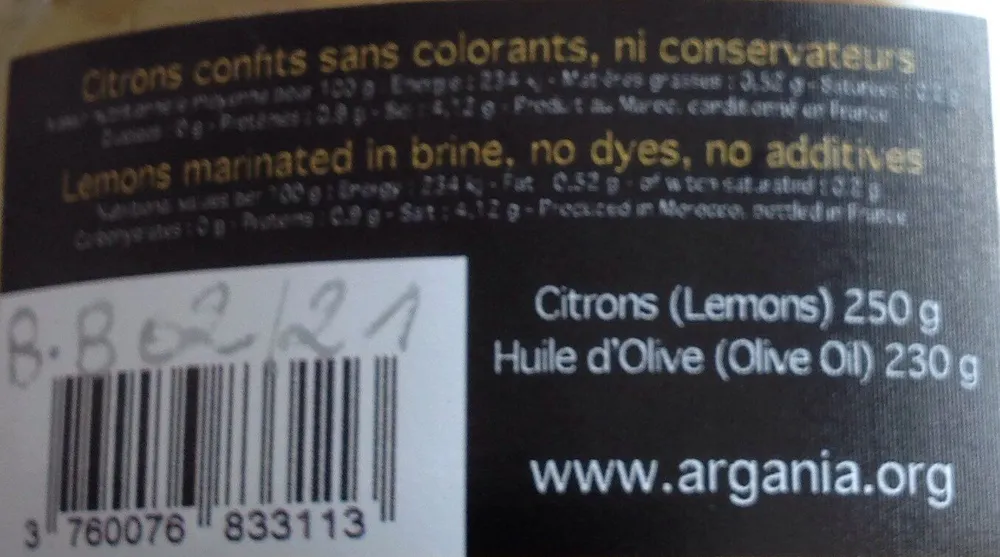 Citrons confits