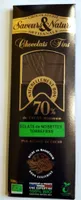 Chocolats fins 70% cacao - Eclats de noisettes torréfiées