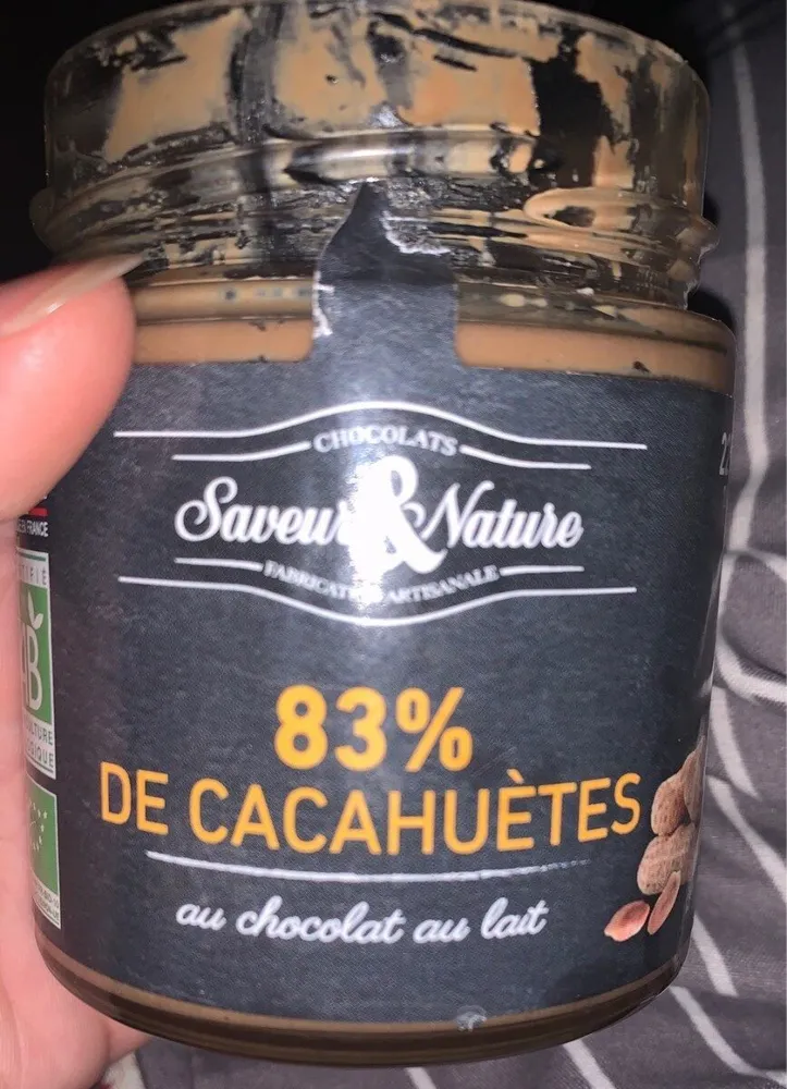 83% de cacahouetes
