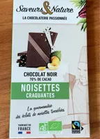 Chocolat noir noisettes craquantes