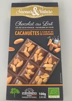 Chocolat au lait cacahuetes