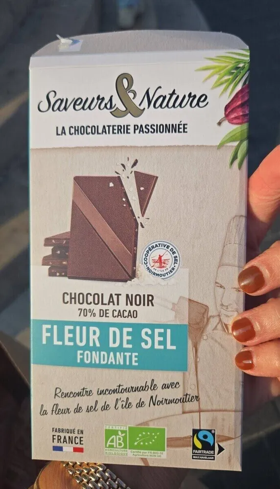 Chocolat noir et fleur de sel