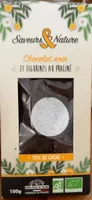 Chocolat noir et figurines au praliné
