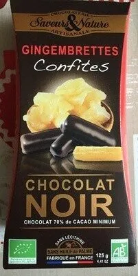Gingembrettes confites chocolat noir