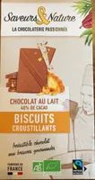 Chocolat au lait 40% de cacao biscuit croustillant