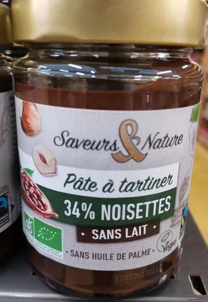 Pâte à tartiner sans lait Bio