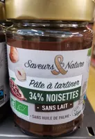 Pâte à tartiner sans lait Bio