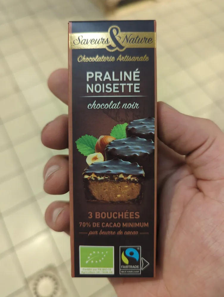 Noisette - Bouchées de Chocolat Noir