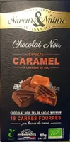 Chocolat noir cœur caramel à la fleur de sel