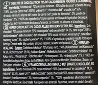 Chocolat Noir 70% Fourre Framboise