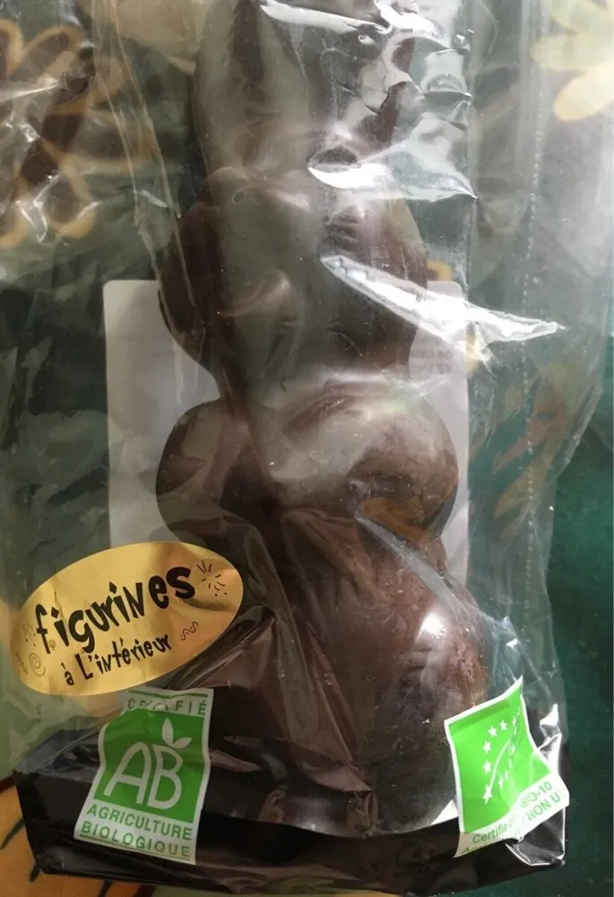 Lapin de chocolat noir