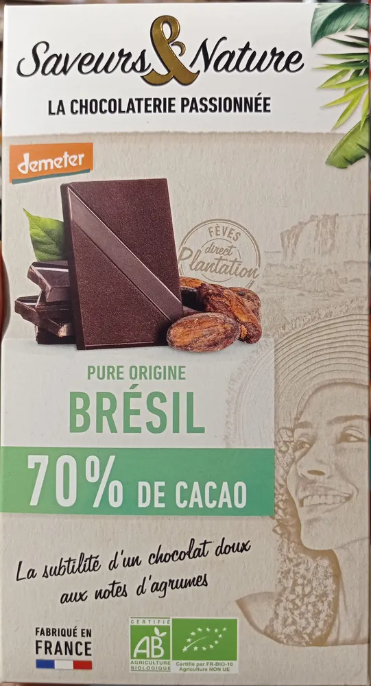 Chocolat noir 70% Brésil