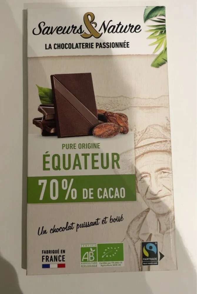 chocolat noir Équateur 70%