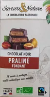 Chocolat noir praliné fondant