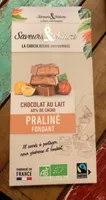 Chocolat au lait praliné fondant